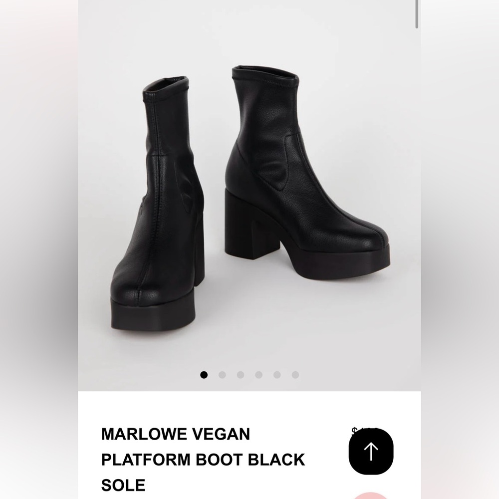 Intentionally Blank Marlowe vegan platform boots